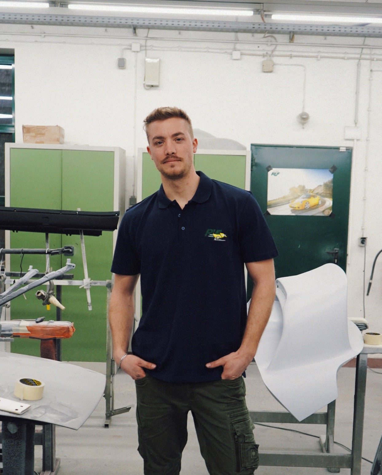 Ruf Poloshirt Navy Blue Yellowbird