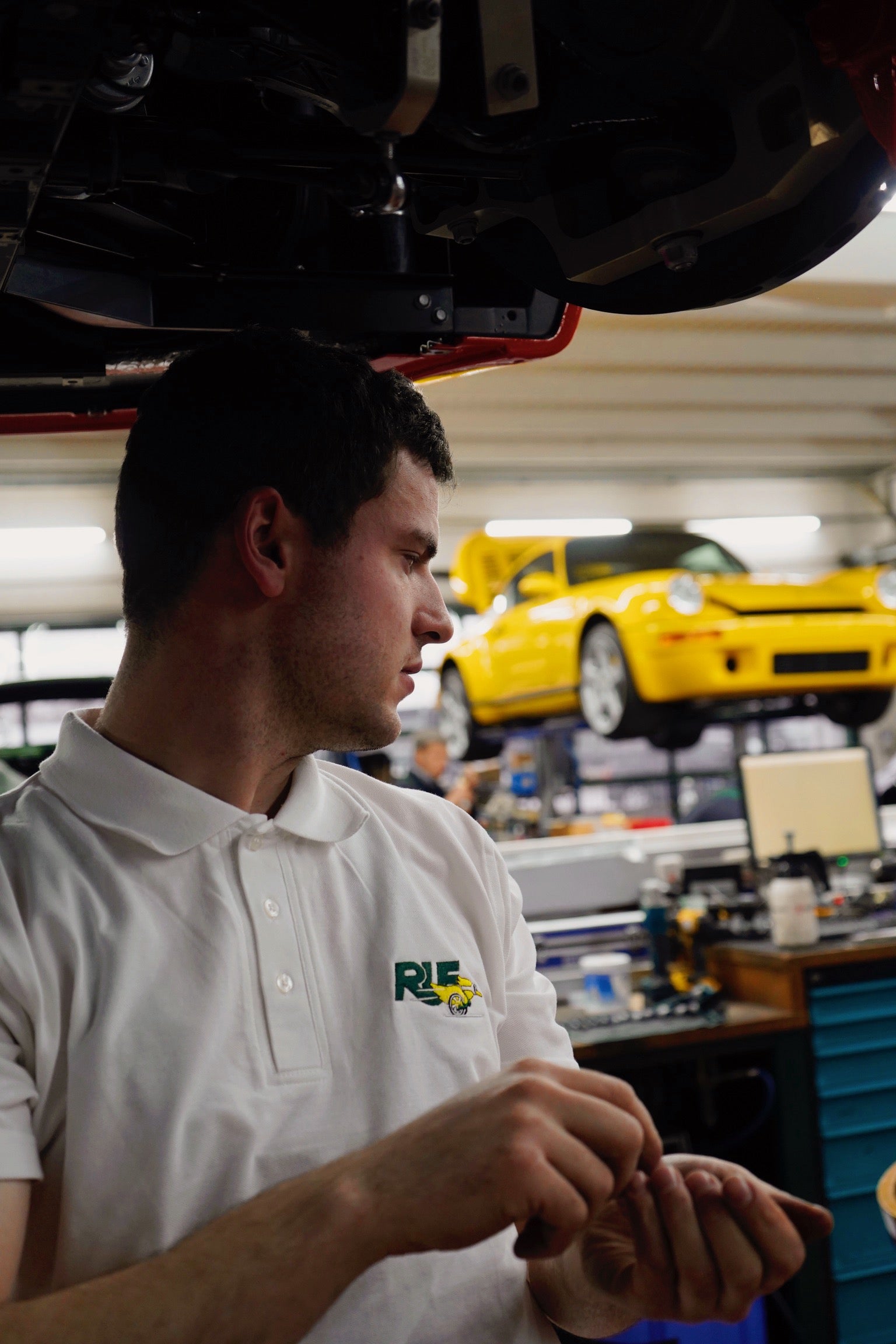 Ruf Poloshirt White Yellowbird