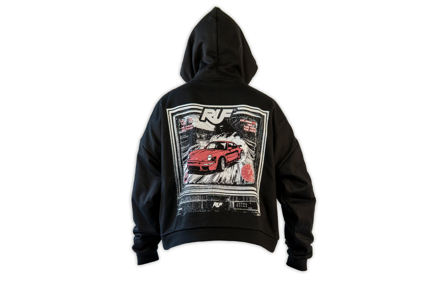 RUF X Gran Turismo Cropped Hoodie - Black