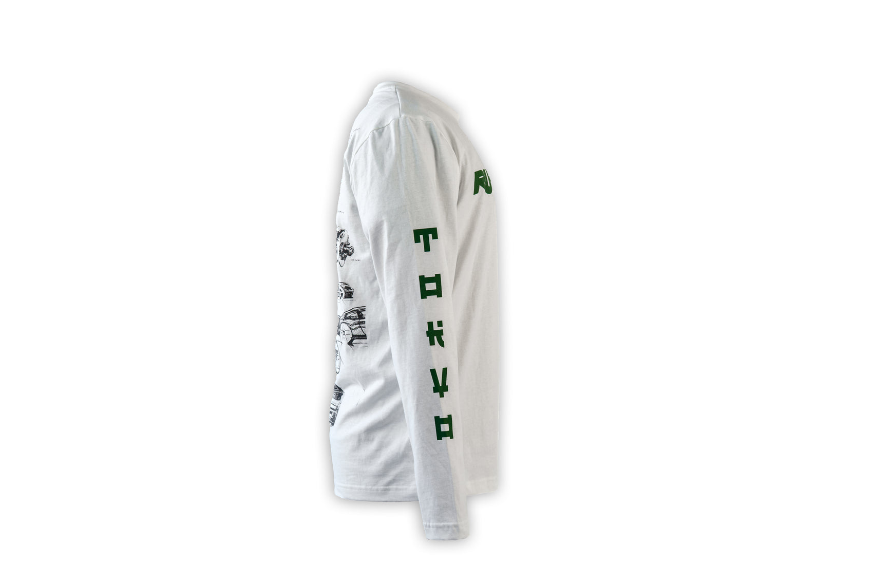 RUF Tribute Sketch Long Sleeve - White
