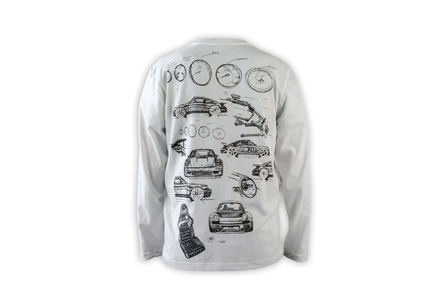 RUF Tribute Sketch Long Sleeve - White