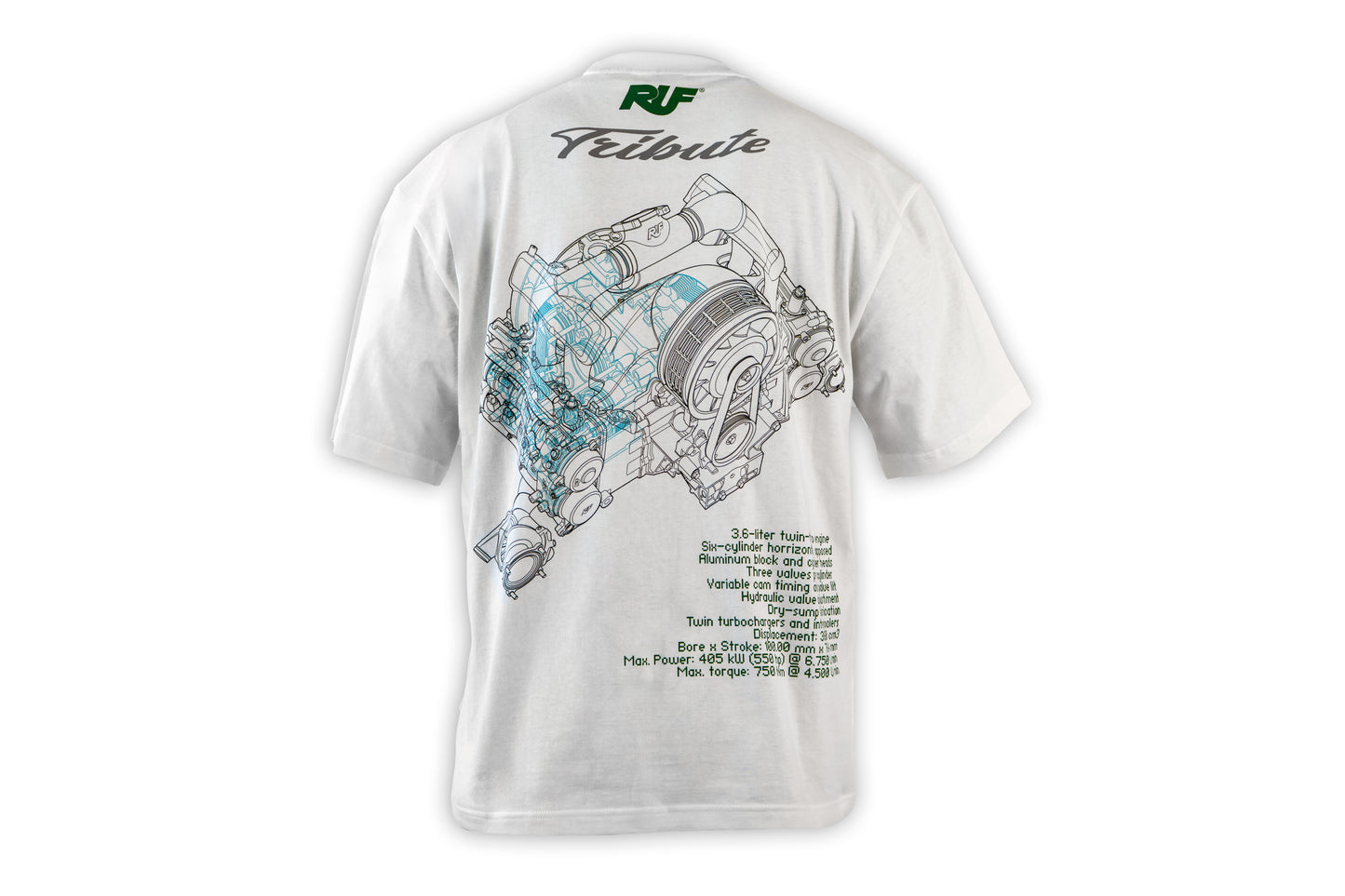 RUF Tribute Engine T-Shirt - White