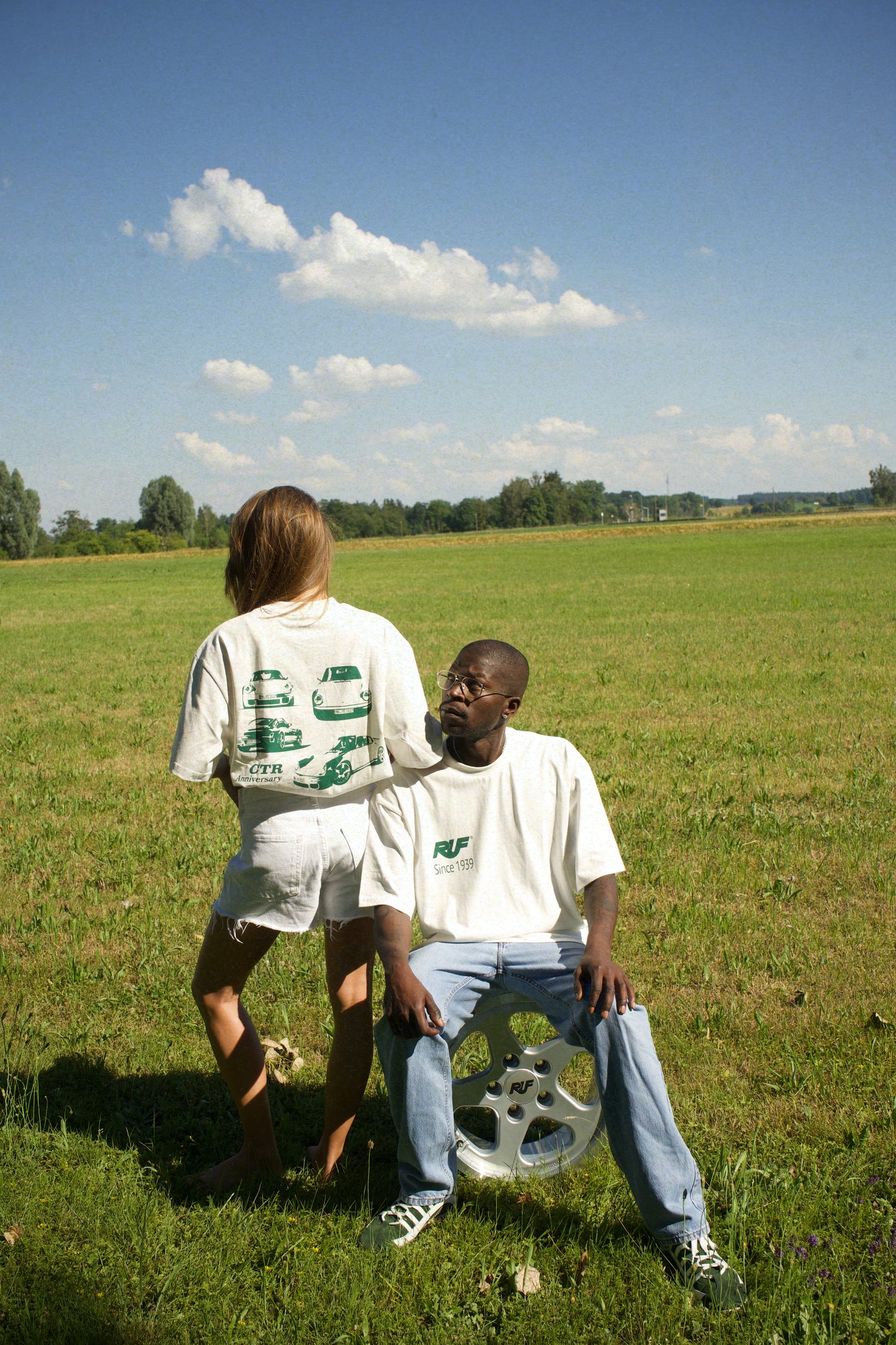 Yellowbird Green & White T-Shirt